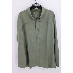 Costa large button down jacket olive Green New